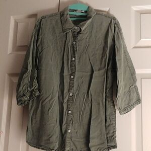 Coldwater Creek Sage Green Casual Shirt